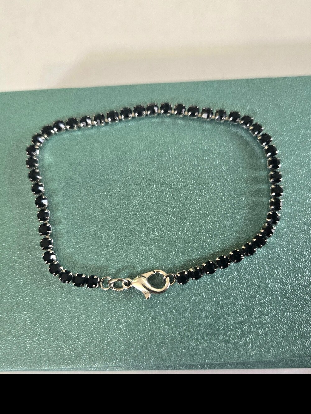 Black Cubic Zirconia Tennis Bracelet
